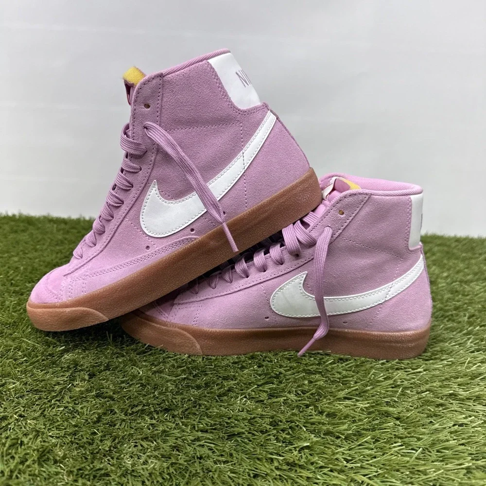 Nwob Nike  Blazer Mid 77 Beyond Pink DB5461-600 Women's Size 8 Pink Suede Gum